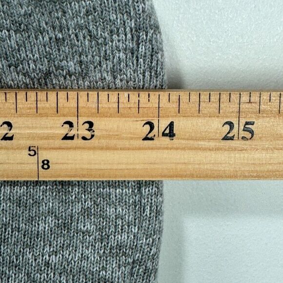 J.Crew Authentic Fleece Quarter Zip Pullover Sweater Men XL Gray Warm Polyester - Picture 6 of 7